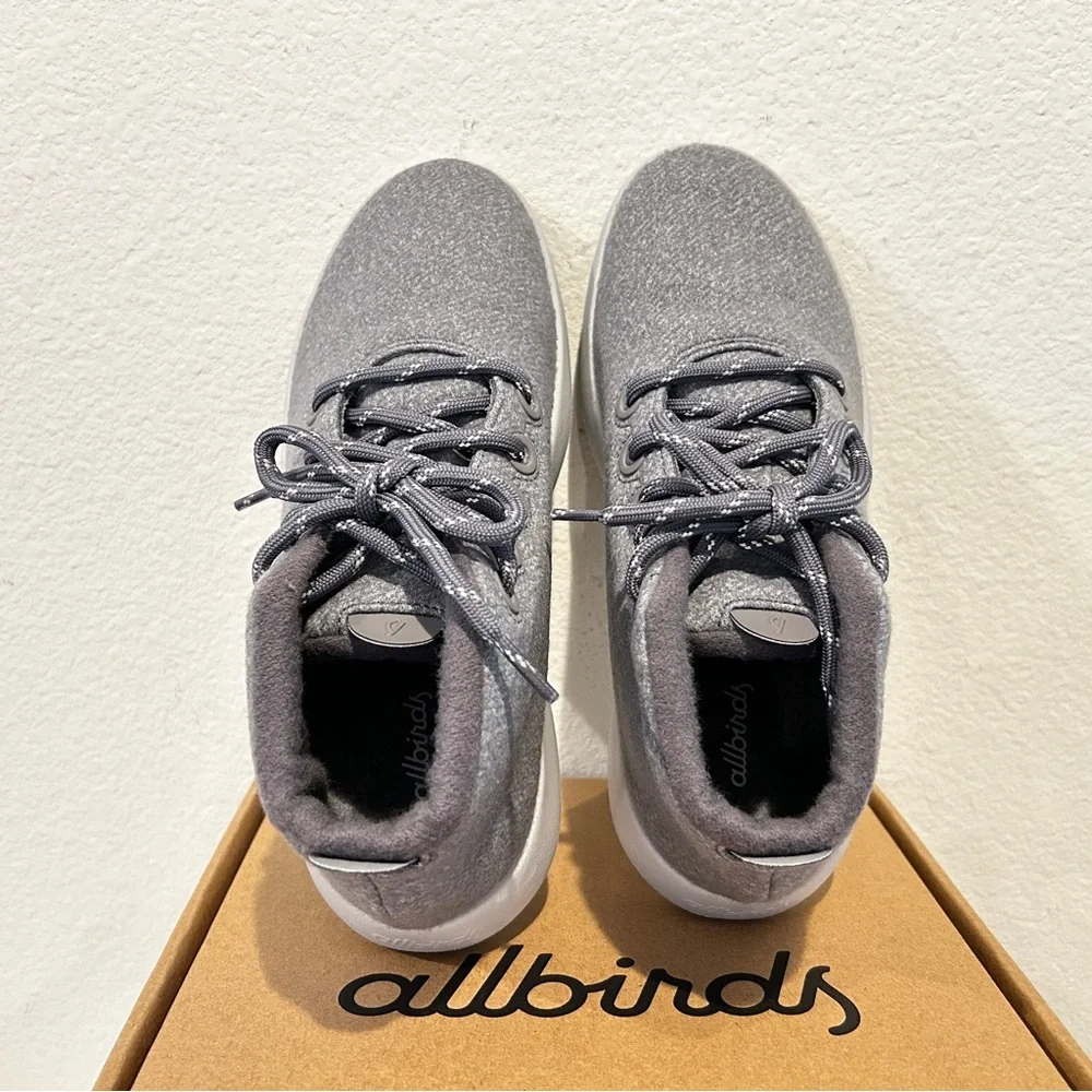 Allbirds Women Wool Runner-Up Mizzle in Medium Grey, Size 9, New in Box